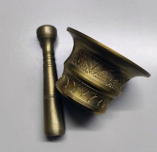 Antiker messing mörser mit - antiker,
