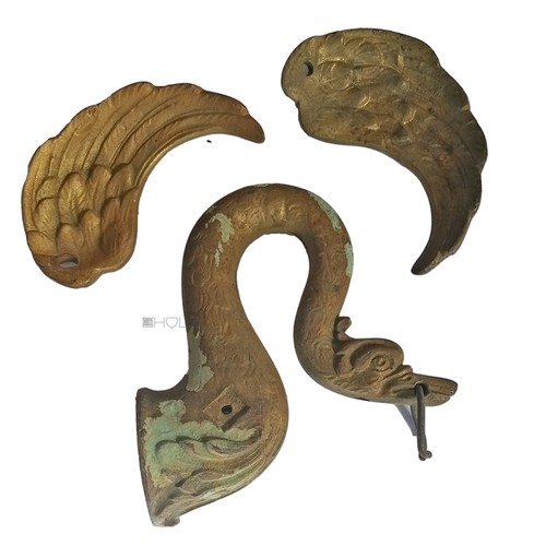 Bronze schwan teil - bronze, einer