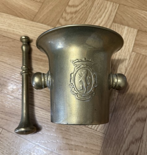Messing mörser mit stößel - mit,