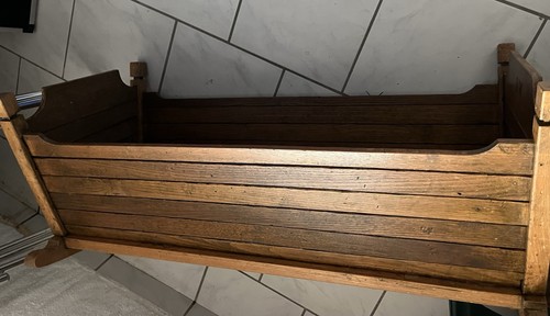 Antike holzwiege 97cm lang - holzwiege,,